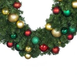 Decorated - 9' X 18" Oregon Fir Garland - Unlit - DELUXE Colors Of The Holiday -Twinkly Trees Shop dg 918 del coth crop