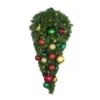 44" Decorated Spray - Lit - Colors Of The Holidays - Bow Option Available