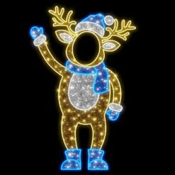 6' 8" 2D LED Papa Deer - Photo Op Display 5 6' 8" 2D LED Papa Deer - Photo Op Display -Twinkly Trees Shop father deer 1
