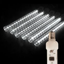 12" LED Falling Snow Tube - Cool White