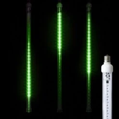 24" LED Falling Snow Tube - Green - Pro Christmas™