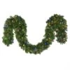 9' X14" Deluxe Oregon Fir Garland, Lit, Multi