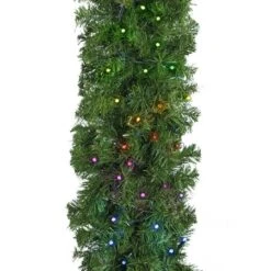 9' X14" Deluxe Oregon Fir Garland, Lit With Twinkly Pro RGBW -Twinkly Trees Shop g 914 dofl twkprgbw c