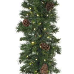 9' X 14" Mixed Pine Garland, Lit 8 9' X 14" Mixed Pine Garland, Lit -Twinkly Trees Shop g 914 mpl c