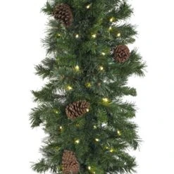 9' X 18" Mixed Pine Garland, Lit -Twinkly Trees Shop g 918 mpl c