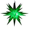 14" Moravian Star, Green