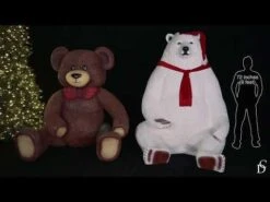 7' Teddy Bear Photo Op Decor -Twinkly Trees Shop hqdefault 2 44