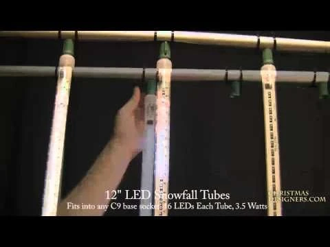 12" LED Falling Snow Tube - Sun Warm White 2 12" LED Falling Snow Tube - Sun Warm White - Image 2