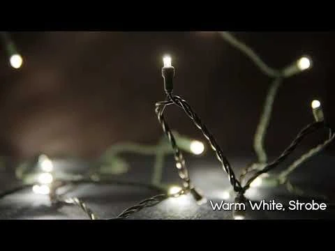 1/5 Strobing Wide Angle Conical LED - 4" Spacing, 70 Bulb, Grn Cord, UL Coaxial RY Plug - Full Wave - Warm White 2 1/5 Strobing Wide Angle Conical LED - 4" Spacing, 70 Bulb, Grn Cord, UL Coaxial RY Plug - Full Wave - Warm White - Image 2