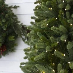 9' Indoor LED Norway Spruce Slimline Christmas Tree - Warm White -Twinkly Trees Shop img 0105