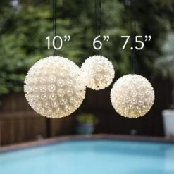 Pro Christmas™ 6" Twinkle Sphere - 50L - Multi -Twinkly Trees Shop l 6sph 75sph 10sph ww 2 labeled 1