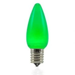 C9 SMD LED Retrofit Bulbs - Frosted Smooth - Green - Pro Christmas™ - Bag Of 25