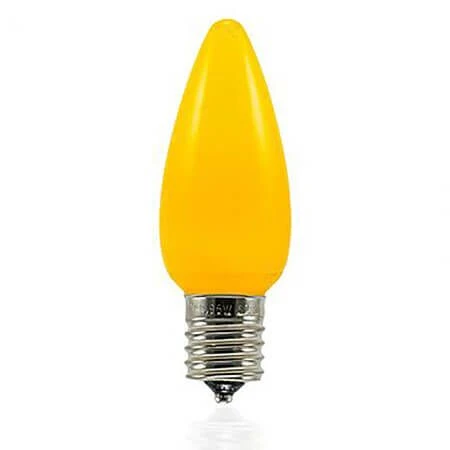 C9 SMD LED Retrofit Bulbs - Frosted Smooth - Yellow - Pro Christmas™ - Bag Of 25 1 C9 SMD LED Retrofit Bulbs - Frosted Smooth - Yellow - Pro Christmas™ - Bag Of 25