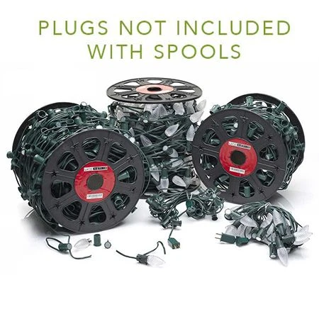 LITE-NETICS C7 Cord Green Wire - 12" Spacing - SPT-1 - 250' 2 LITE-NETICS C7 Cord Green Wire - 12" Spacing - SPT-1 - 250' - Image 2