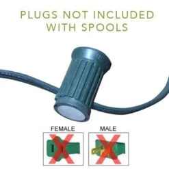 LITE-NETICS C9 Cord Green Wire - 15" Spacing - SPT-2 - 250' 12 LITE-NETICS C9 Cord Green Wire - 15" Spacing - SPT-2 - 250' -Twinkly Trees Shop ll g ln 8