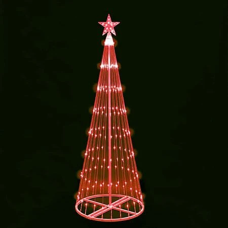 4' LED Light Show Tree-Red 1 4' LED Light Show Tree-Red