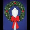 4' Wreath With Bow - LED