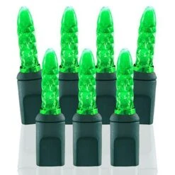 70 Light M5 Green LED Christmas Lights