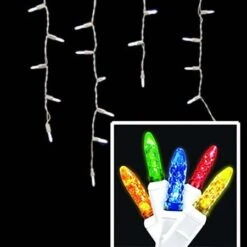 LED Icicle Lights - 70 Light Set - Multi