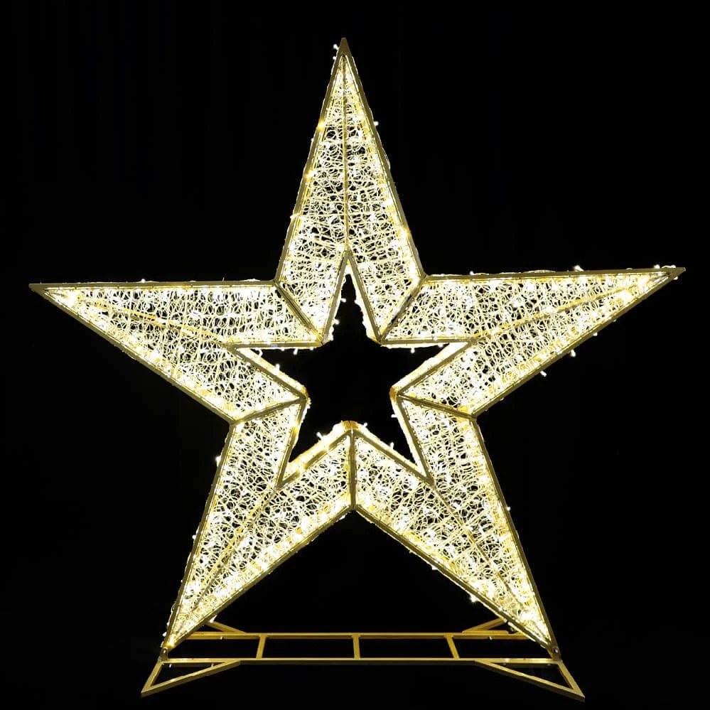 7' 3D LED Star Icon - Warm White 3 7' 3D LED Star Icon - Warm White - Image 3