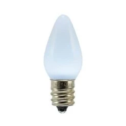 C7 SMD LED Retrofit Bulbs - Frosted Smooth - Cool White - Pro Christmas™ - Bag Of 25