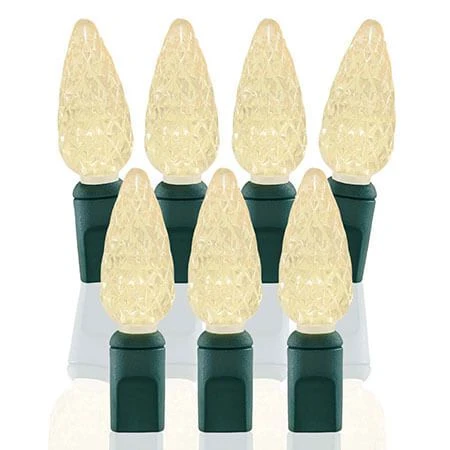 70 Light Warm White C6 LED Christmas Lights 1 70 Light Warm White C6 LED Christmas Lights