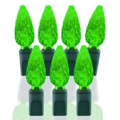 70 Light Lime Green C6 LED Christmas Lights