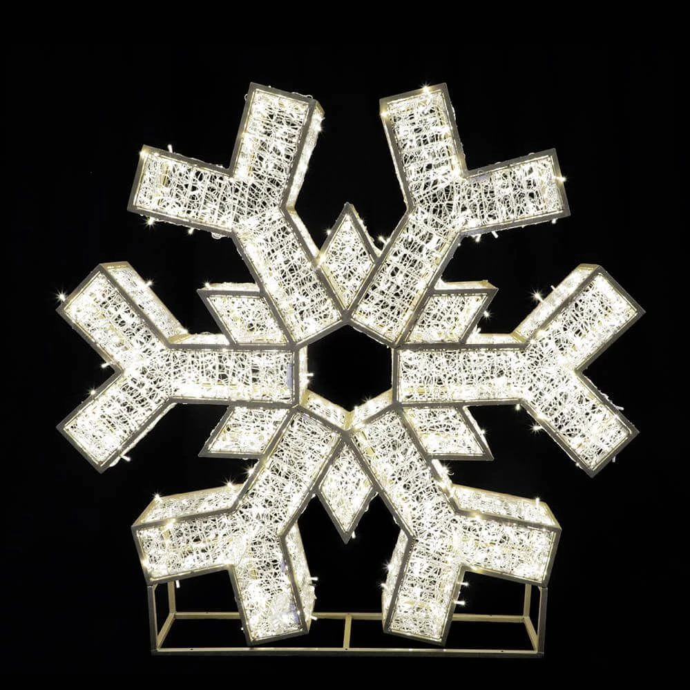 8' LED Snowflake Icon - Radiant - Warm White 3 8' LED Snowflake Icon - Radiant - Warm White - Image 3