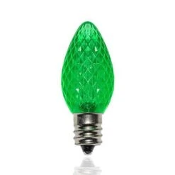 C7 SMD LED Retrofit Bulb - Green - Pro Christmas™ - Bag Of 25