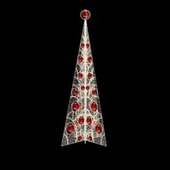 Mesh Trees With Ball Ornaments 15'