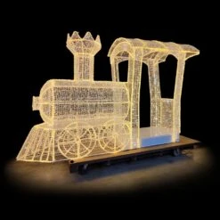 Train Engine Photo Op With Mesh