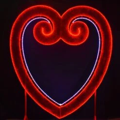 Valentine Photo Frame, 2D Garland With Mini Lights And Rope