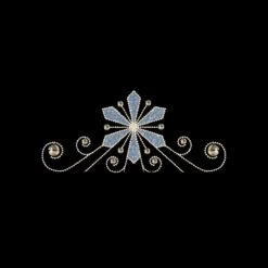 Snowflake Centerpiece With Ornamentation