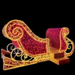 Santa's Ultra Luxe Garland Sleigh