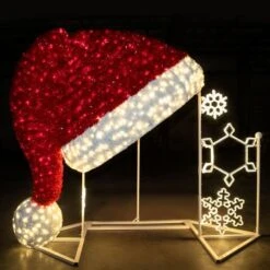 9' 3D Giant Santa Hat -Twinkly Trees Shop santa hat