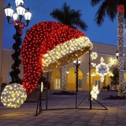 9' 3D Giant Santa Hat -Twinkly Trees Shop santa hat app