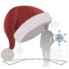 9' 3D Giant Santa Hat