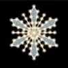 Glittered-Filled Snowflake, 30", 65 Bulbs, LED