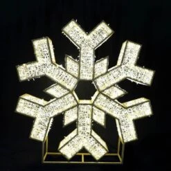 8' LED Snowflake Icon - Warm White -Twinkly Trees Shop snowflake