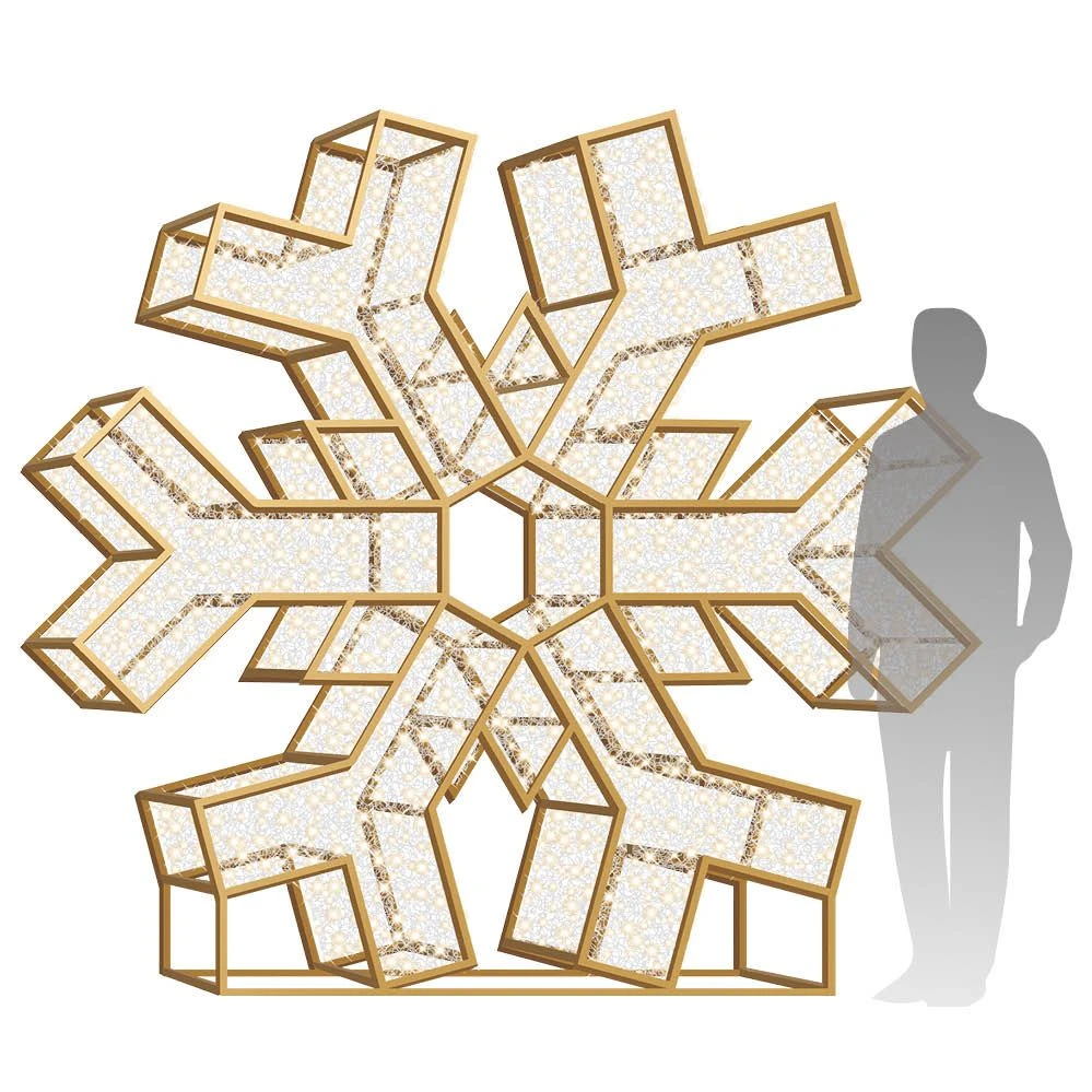 8' LED Snowflake Icon - Radiant - Warm White 1 8' LED Snowflake Icon - Radiant - Warm White