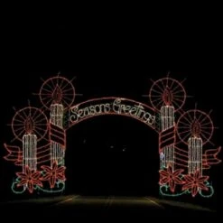 Season's Greetings Candle Arch
