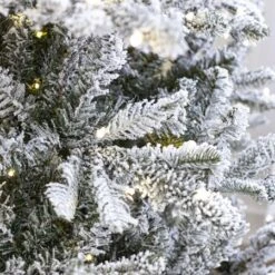 7.5' Indoor LED Flocked Siberian Fir Christmas Tree - Warm White 7 7.5' Indoor LED Flocked Siberian Fir Christmas Tree - Warm White -Twinkly Trees Shop t it 75 1230 ww 2 crop