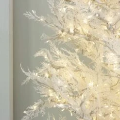 7.5' Indoor LED Glacier Fir White Christmas Tree - With Multi-Function Pure White/Warm White Lights -Twinkly Trees Shop t it 75 1236 wwcw 6