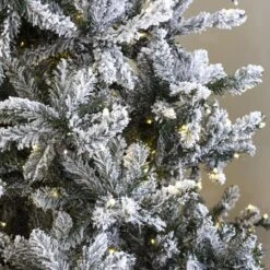 9' Indoor LED Flocked Appalachian Spruce Christmas Tree - Warm White -Twinkly Trees Shop t it 9 1233 ww 2