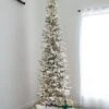 9' Indoor LED Flocked Alpine Fir Christmas Tree - Warm White