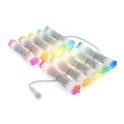 Twinkly Pro Curtain Lights - RGB Capsule - 250 Lights - 10 Drops - Transparent Wire