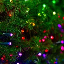 9' X14" Deluxe Oregon Fir Garland, Lit With Twinkly Pro RGBW -Twinkly Trees Shop twinkly wreath zoom crop