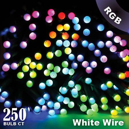 Twinkly Pro - RGB Capsule - 250 Lights - 4" Spacing - White Wire - Dual Line (2020) 1 Twinkly Pro - RGB Capsule - 250 Lights - 4" Spacing - White Wire - Dual Line (2020)