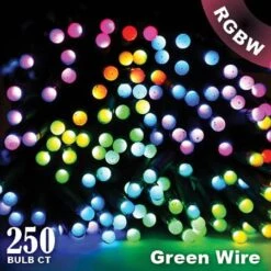 Twinkly Pro - RGBW Capsule - 250 Lights - 4" Spacing - Green Wire - Single Line -Twinkly Trees Shop twinkly web 2020 1359