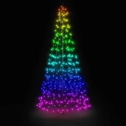 6.5' Twinkly Light Tree RGBW, 300L, Pole Included, Wifi 13 6.5' Twinkly Light Tree RGBW, 300L, Pole Included, Wifi -Twinkly Trees Shop twp300spp fx rainbow